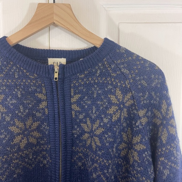 GAP Sweaters - GAP Vintage Zip Up Wool Sweater